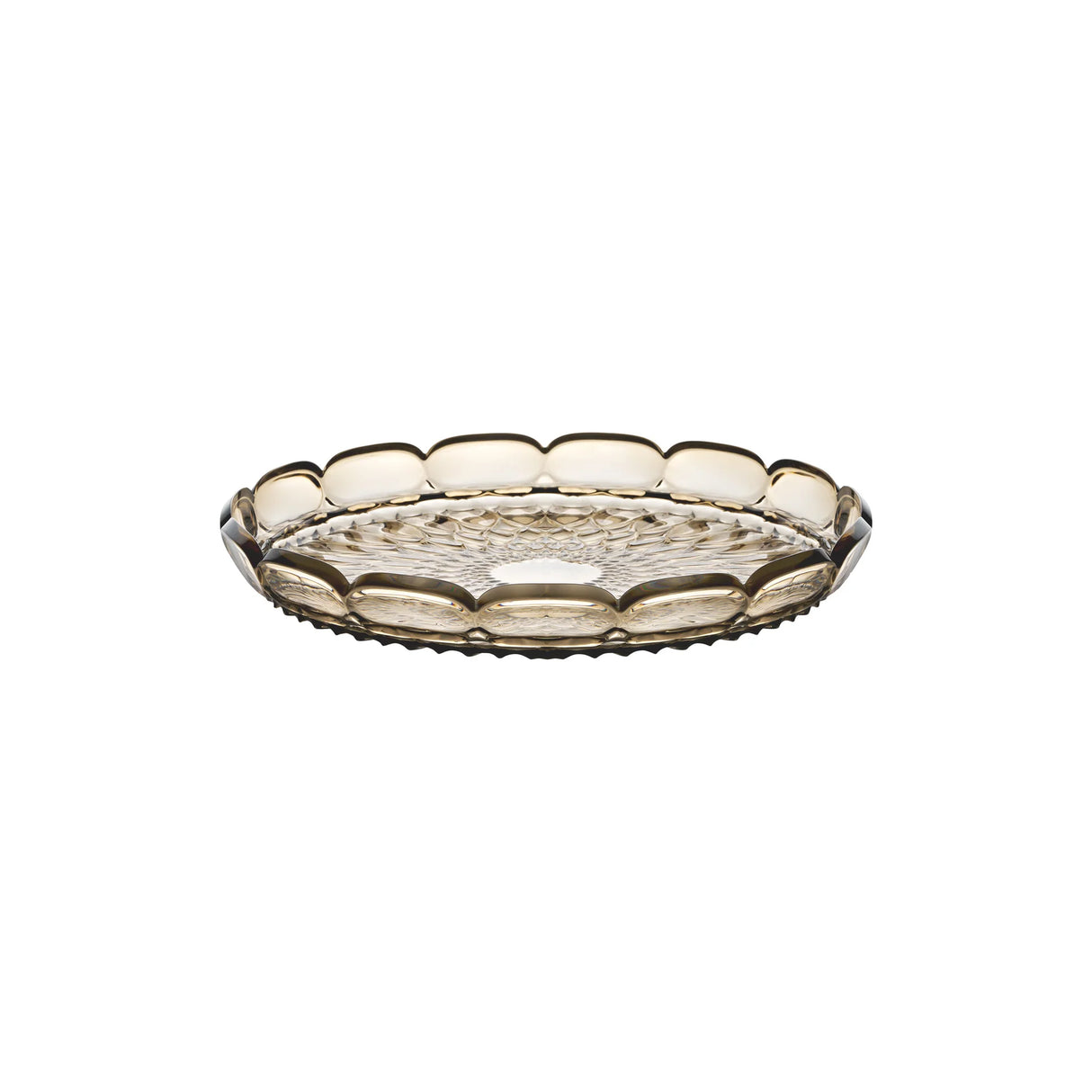 Guzzini - Vassoio tondo piccolo Vanity smoke