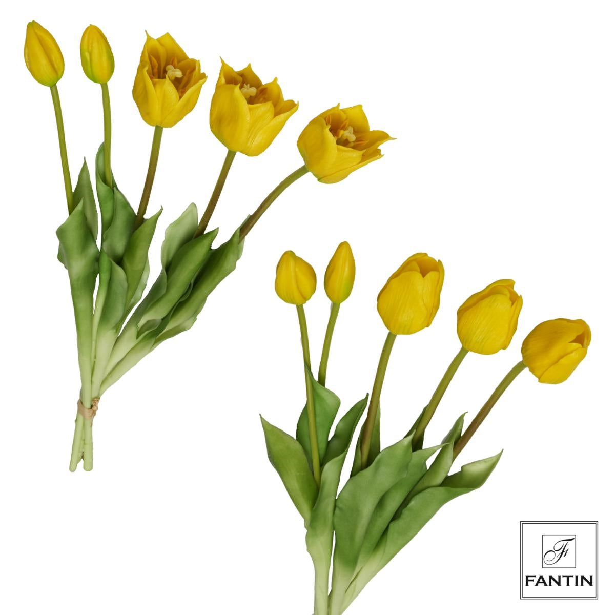 Fantin argenti - Composizione Tulipani Gialli 6 Steli