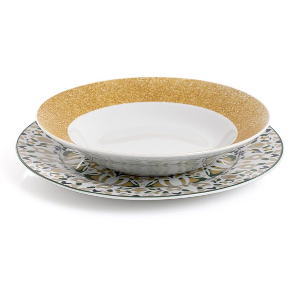 Evviva - Set da tavola salamanca oro per 6 persone