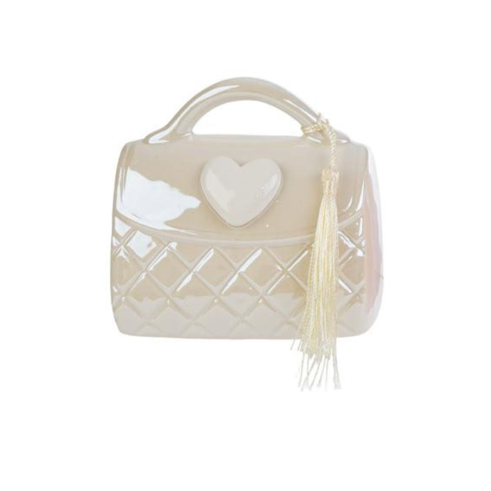 Le Stelle - Salvadanaio Borsetta Porcellana 11 x 6 x 11cm