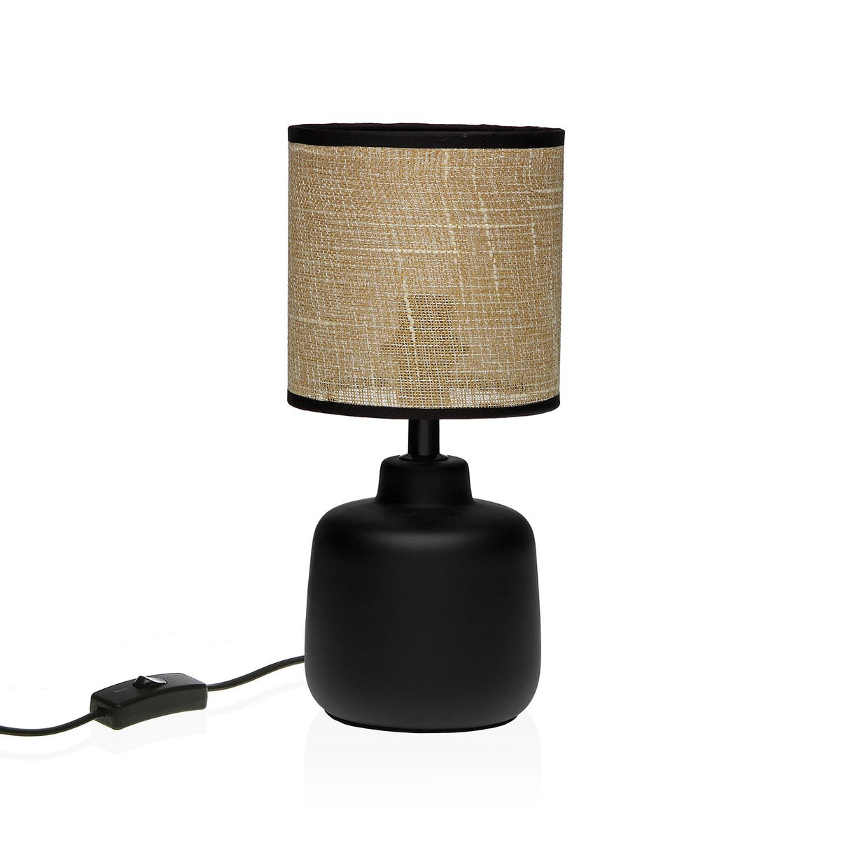 Versa - Lampada piccola pulsante nera