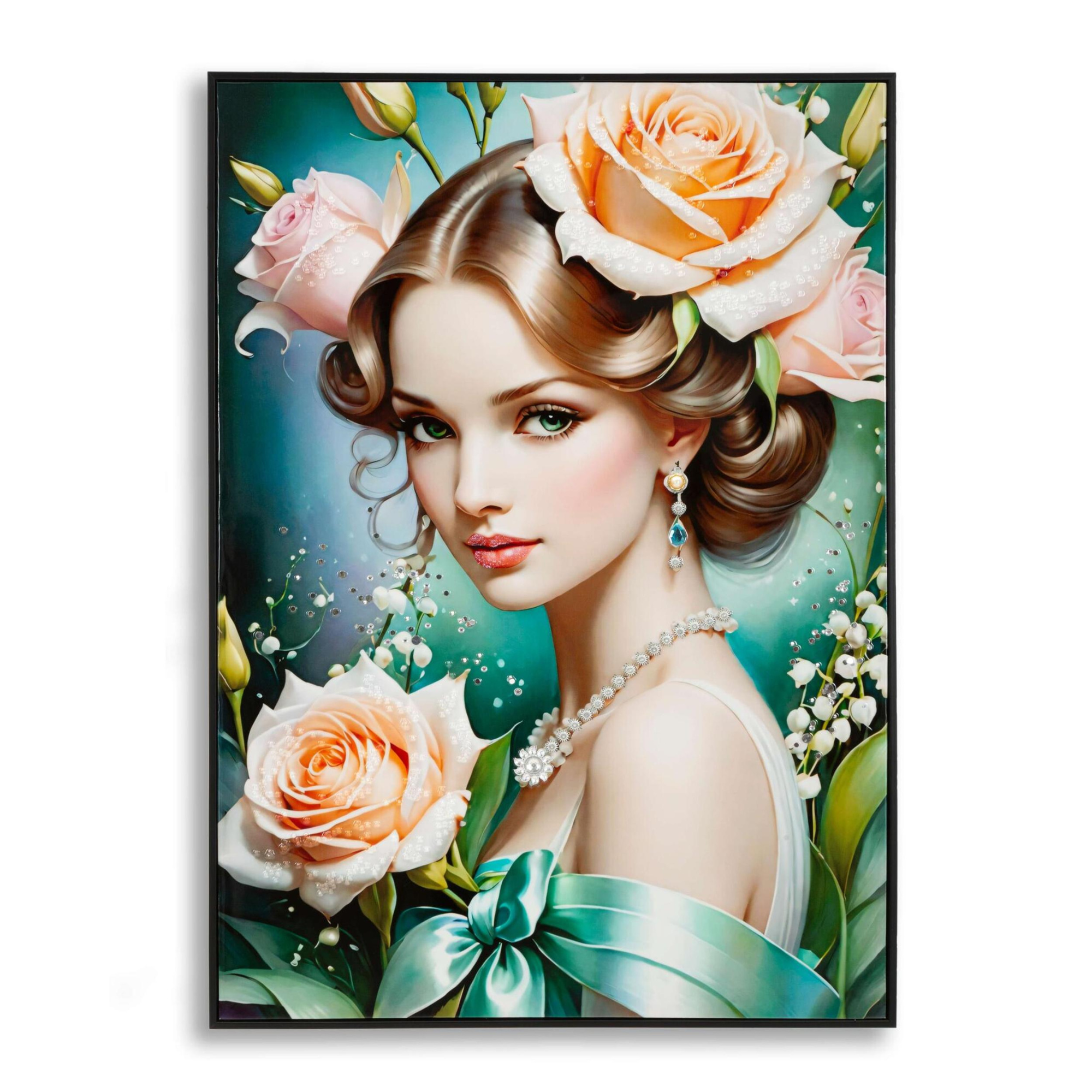 Mauro Ferretti - Dipinto su tela laccato fantasy con cornice B