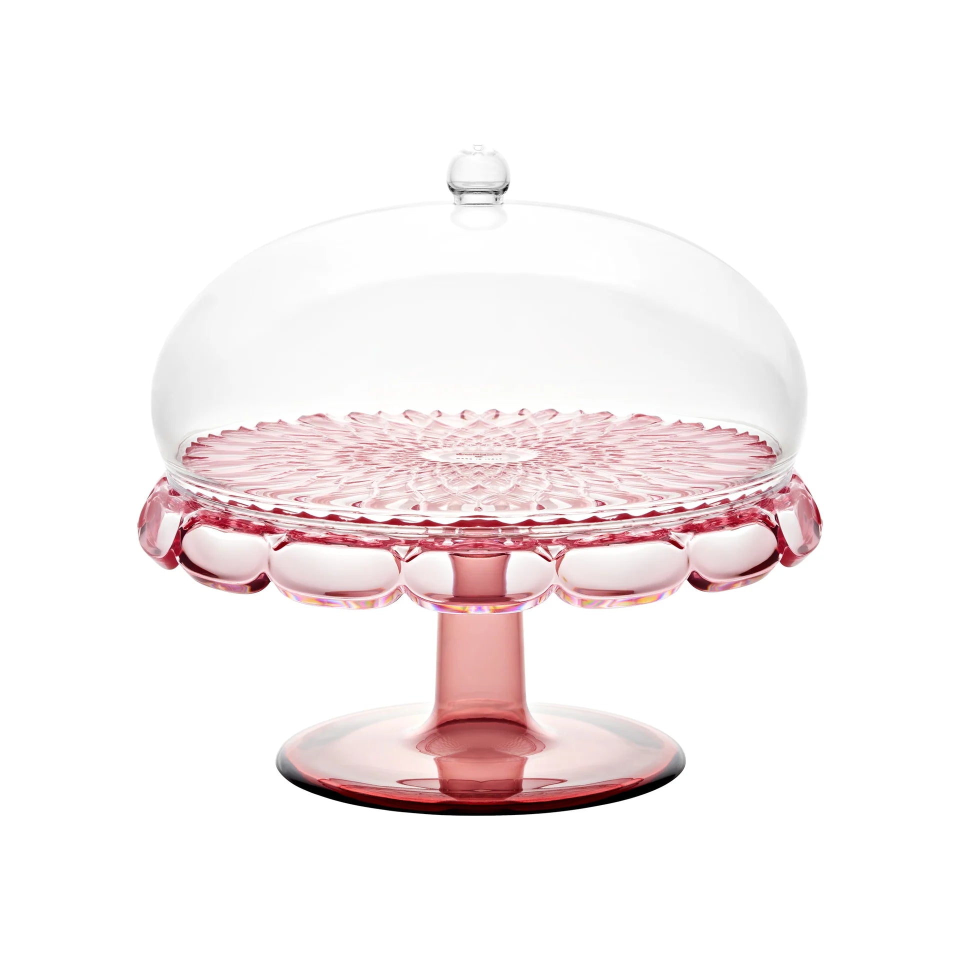Guzzini - Alzata con campana Vanity flamingo Pink