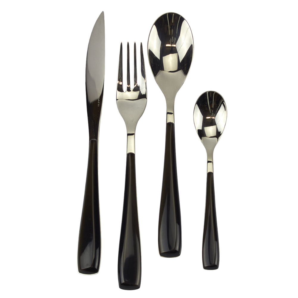 Bugatti - Posate Essenza Nero 24pz