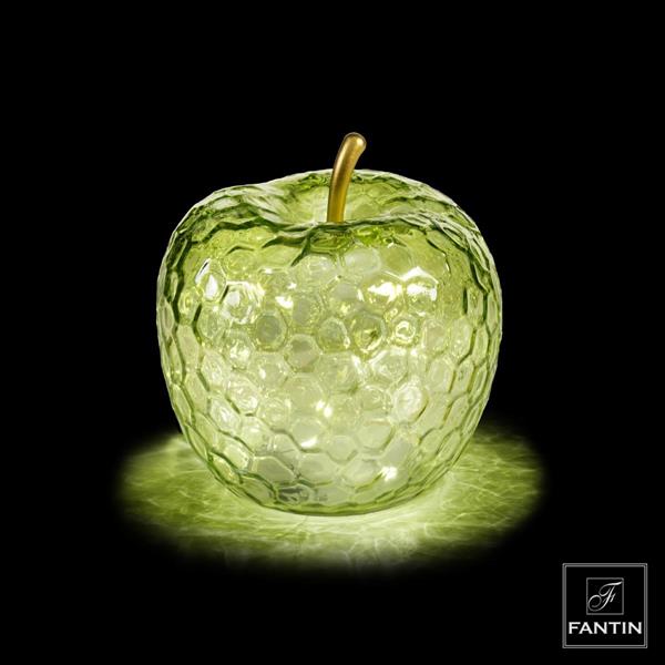 Fantin argenti - Lampada Mela Verde Iridescente