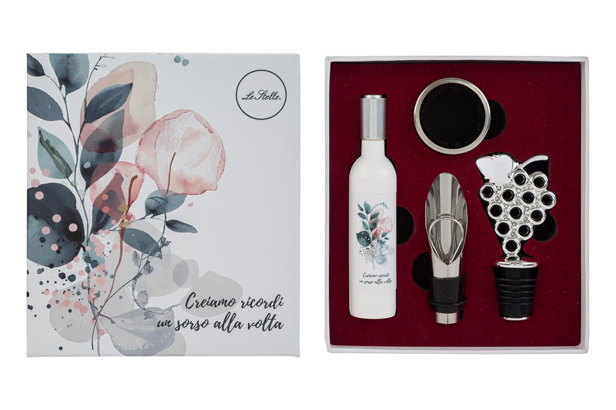 Le Stelle - Set 4 PZ Accessori Vino Sorsi D'Amore