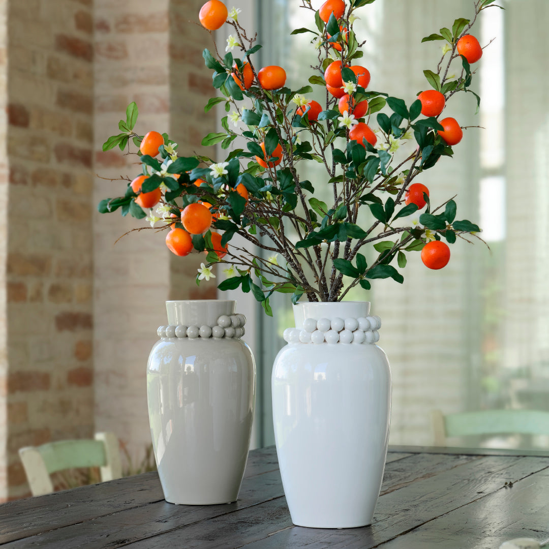 Fantin argenti - Vaso Ceramica Perle Tortora