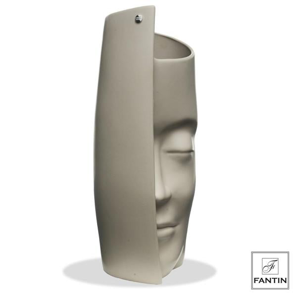 Fantin argenti -Vaso Ceramica Volto Tortora