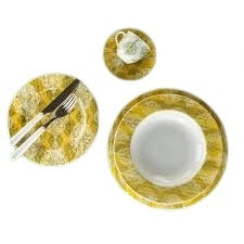 Weissestal - Arazzo ocra servizio tavola 18 pezzi