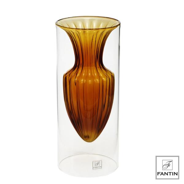 Fantin Argenti - Vaso vetro anfora petrolio Ø12,5 X H30