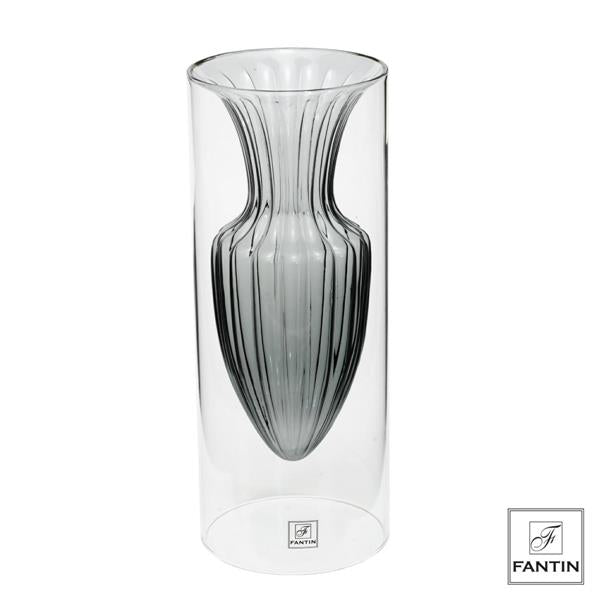Fantin Argenti - Vaso vetro anfora petrolio Ø12,5 X H30