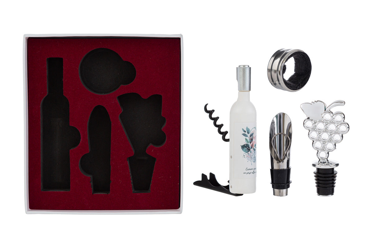 Le Stelle - Set 4 PZ Accessori Vino Sorsi D'Amore