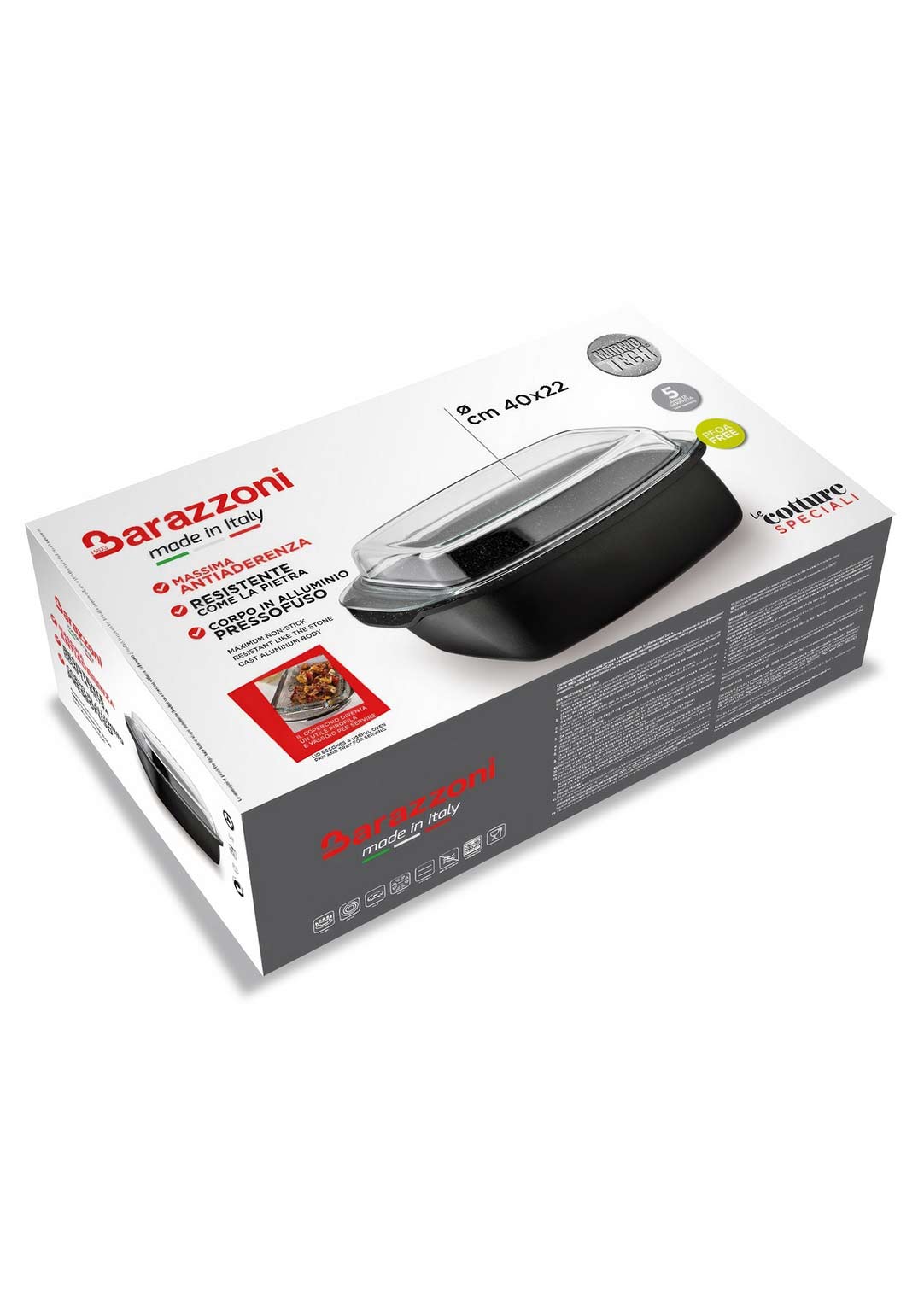 Barazzoni - Casseruola Ovale Con Coperchio