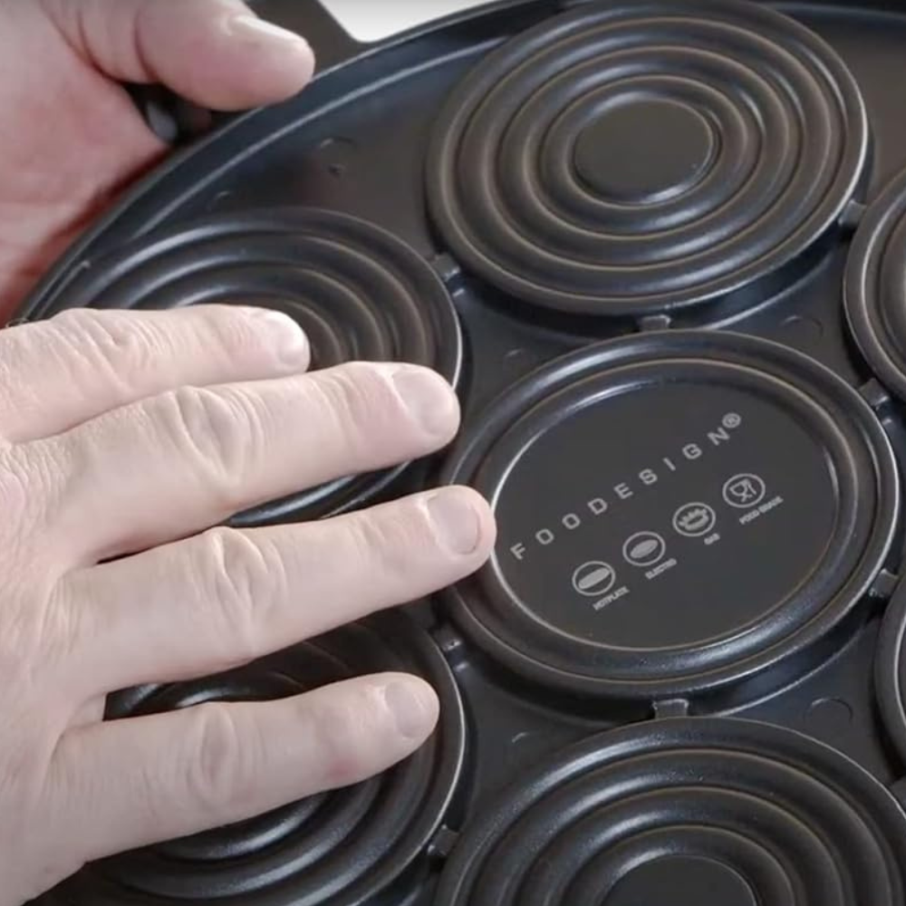 Foodesign - Convivio Hamburger pan with removable handle