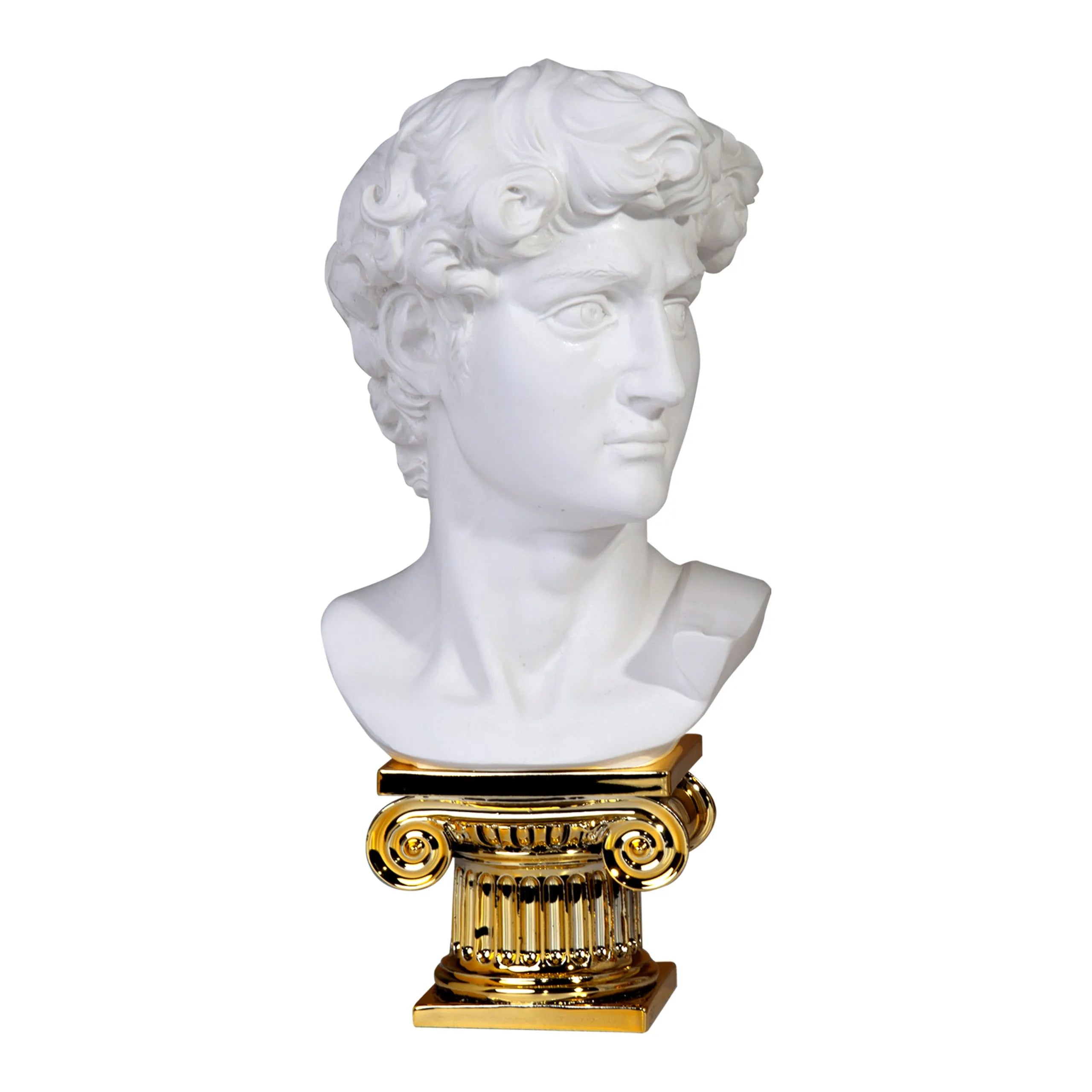 Remaf - David Mezzobusto In Marmo Su Capitello