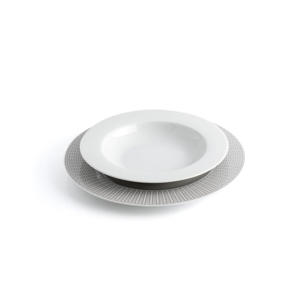 Evviva - Set da tavola per 6 persone Marsiglia tortora