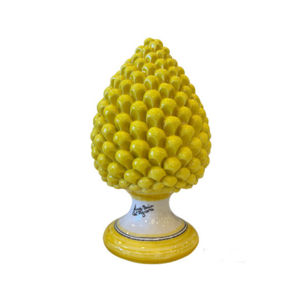 Anna Boria - Pigna gialla piede decorato