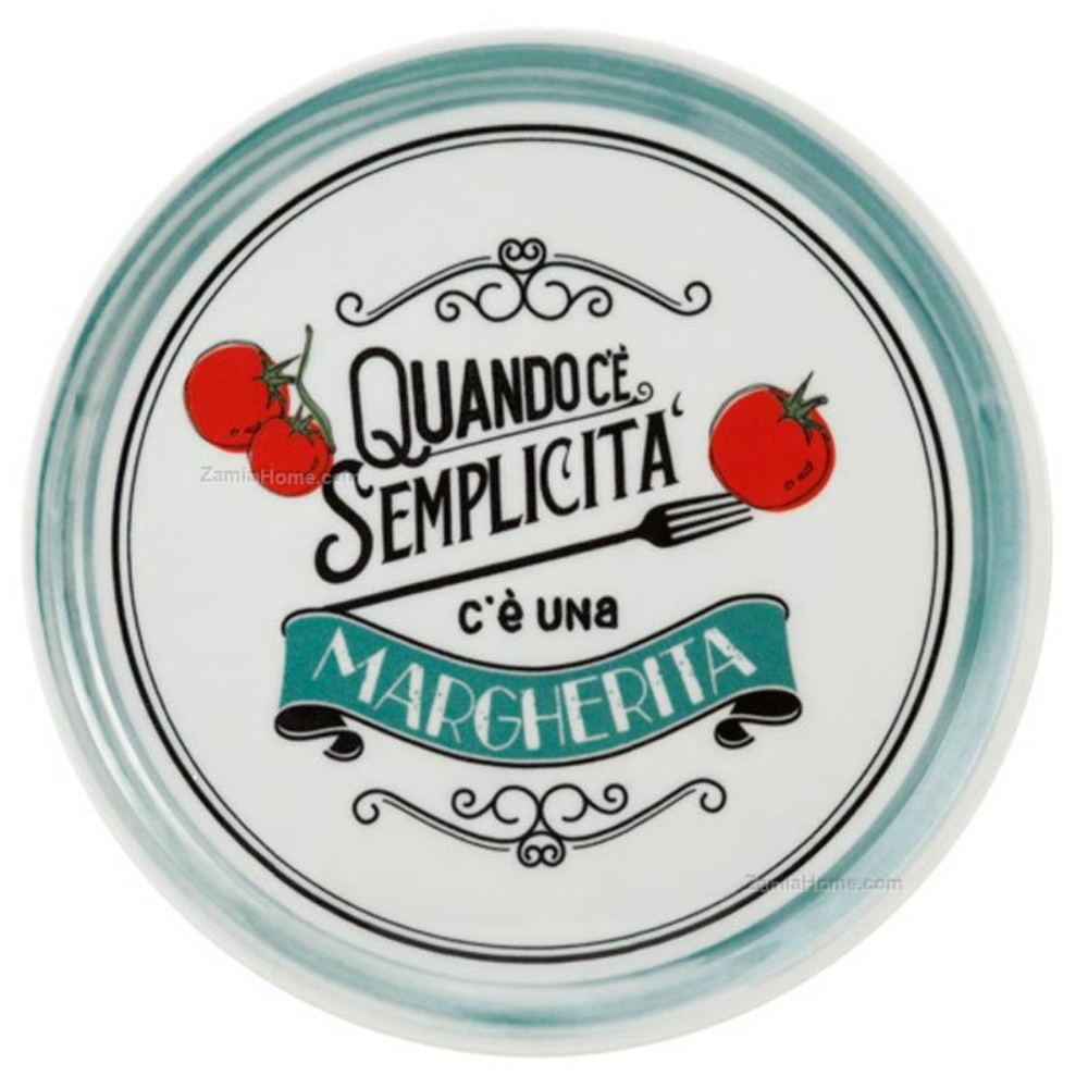 Fade maison - Set 2 pezzi piatti pizza margherita