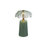 Le Stelle - Lampada Vetro Fiore Menta 11x11xh. 18cm