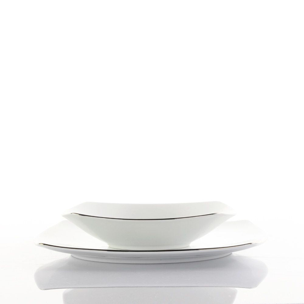 Weissestal - Piatto Fondo 20,5cm Square-O Platin