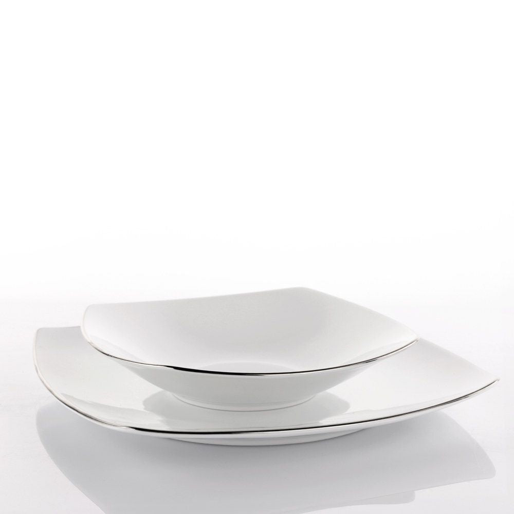 Weissestal - Piatto Fondo 20,5cm Square-O Platin