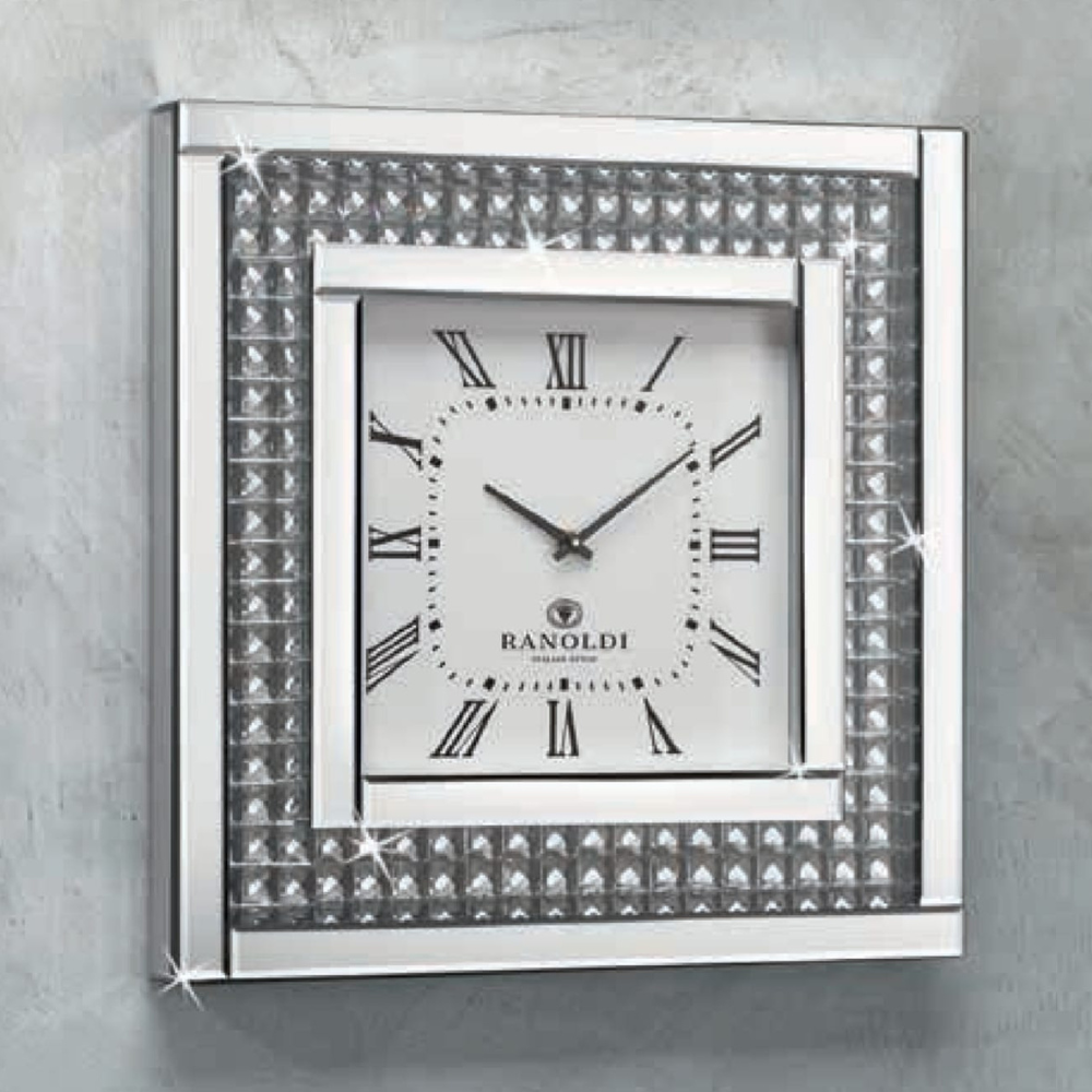 Ranoldi - Orologio da parete in cristallo