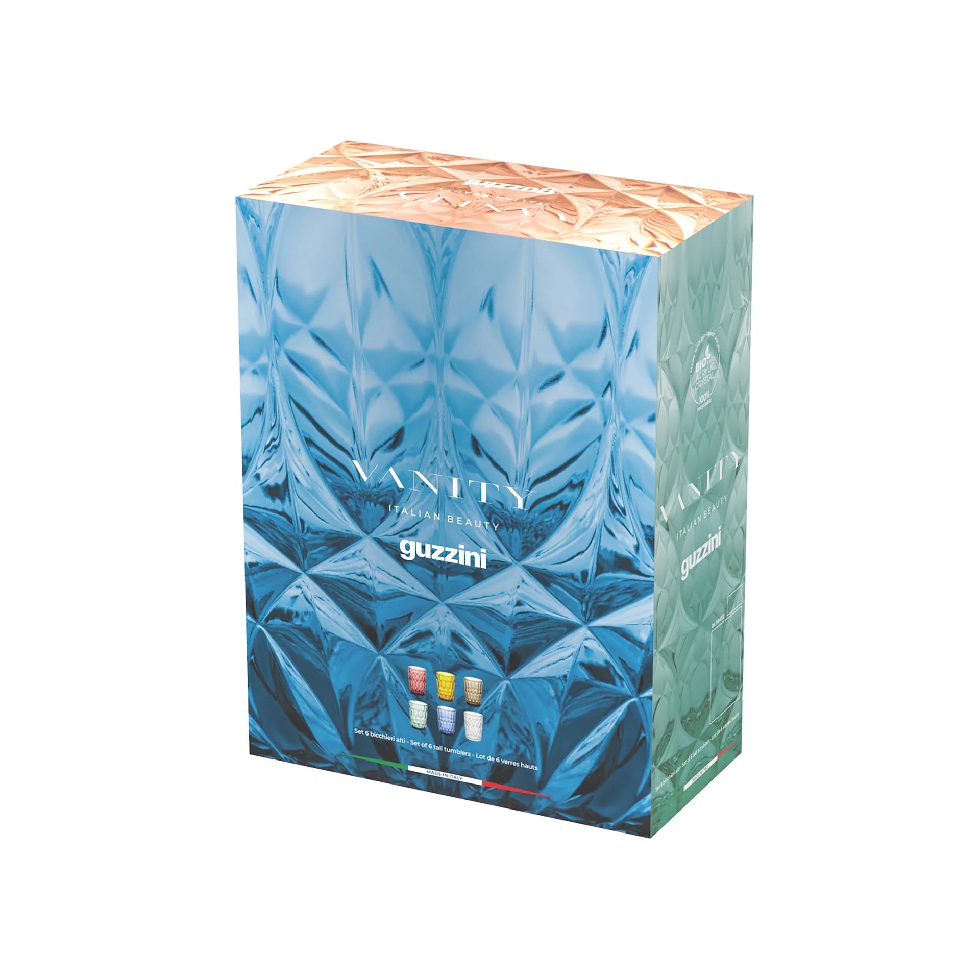 Guzzini - Set 6 bicchieri alti Vanity