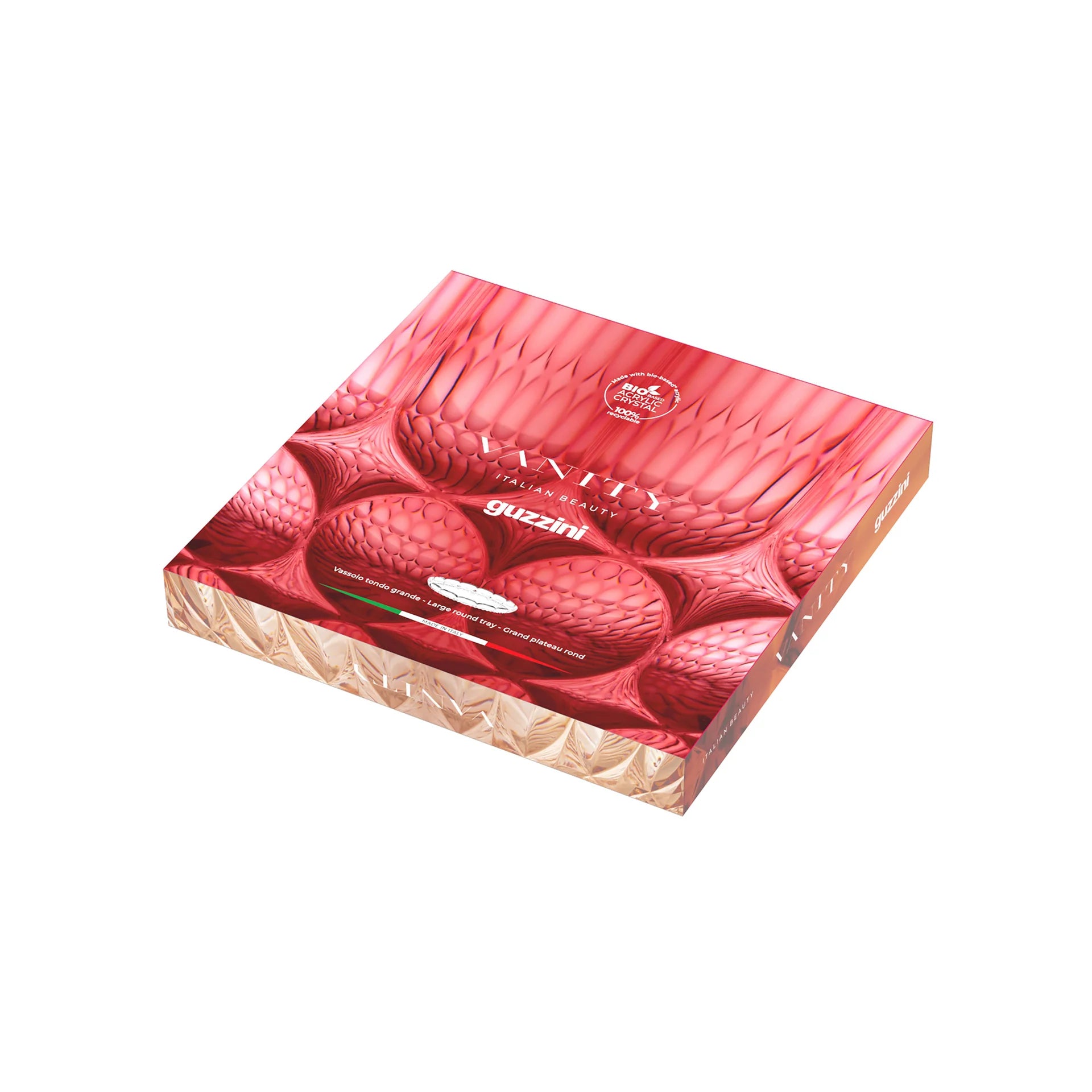 Guzzini - Vassoio tondo grande Vanity mauve