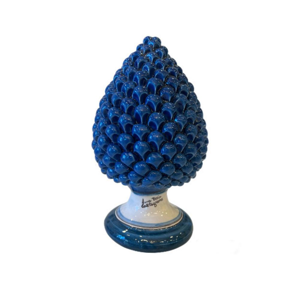 Anna Boria - Pigna blu piede decorato