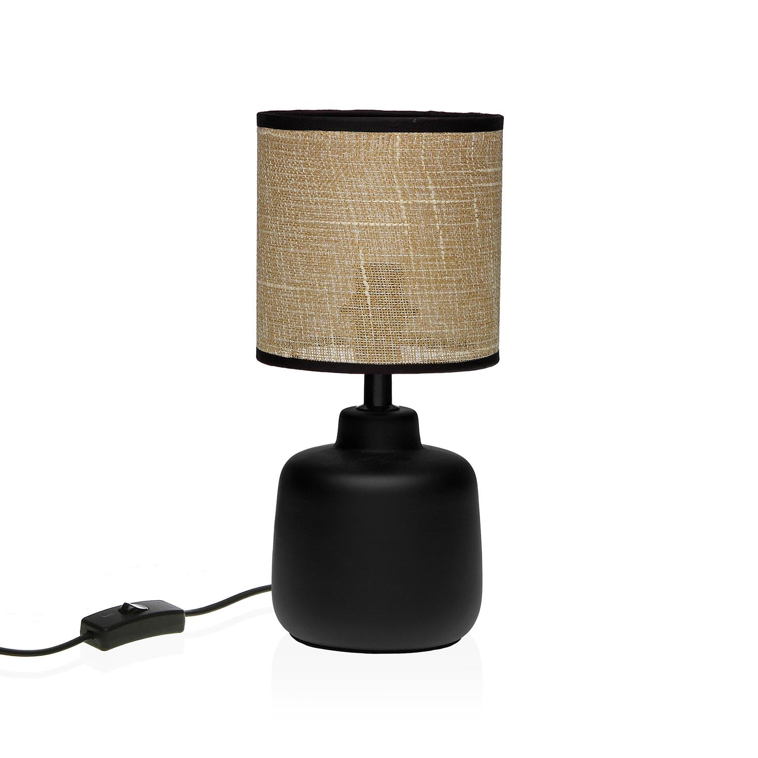 Versa - Lampada piccola pulsante nera