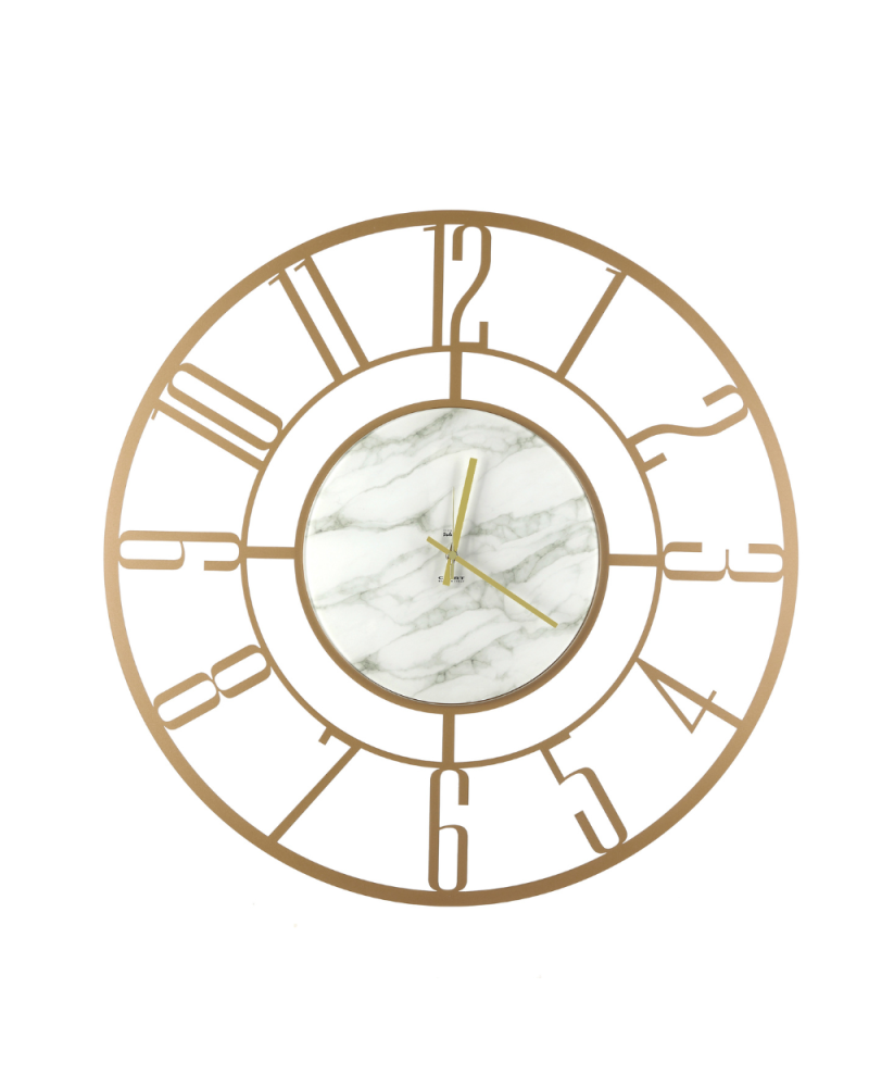 Ceart - Orologio da parete Penelope in Marmo Carrara