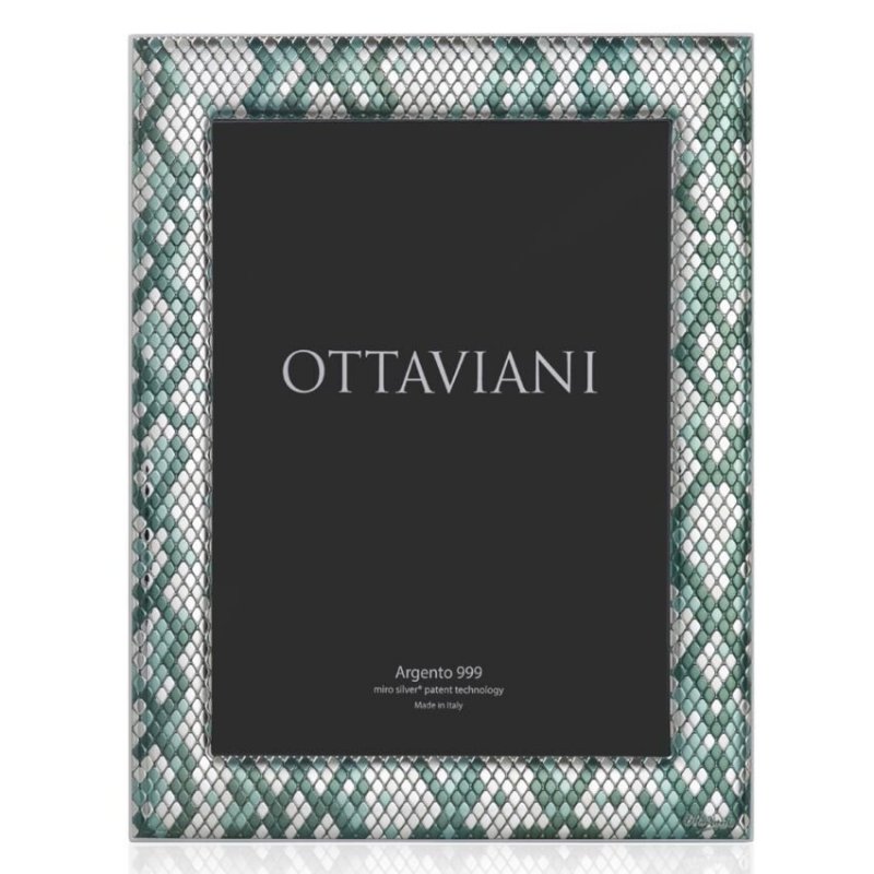 Ottaviani - Portafoto pitonato verde 18 x 24